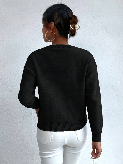 Chompa de trenzas y cuello redondo · imagen 14