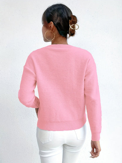 Chompa de trenzas y cuello redondo · imagen 2