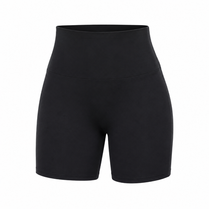 3 shorts negros de cintura alta — D1